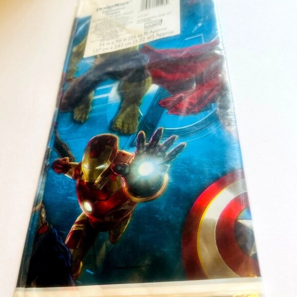 DesignWare Marvel Avengers Age of Ultron Tablecover Tablecloth 54"x96" Ironman - Picture 5 of 5